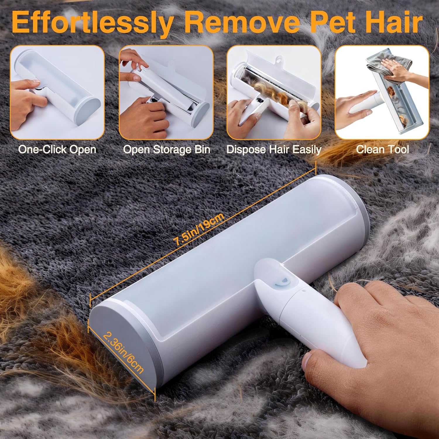 HappyPawly™ Hair Remover Kit (Roller + Glove)